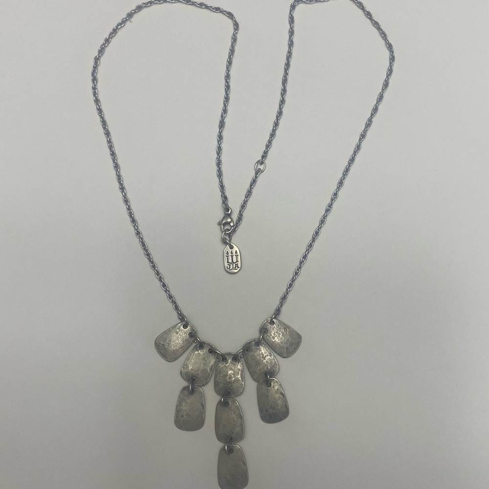 ⭐️JAMES AVERY⭐️ Set - Hammered Square Link Earring and Necklace - Retired - Picture 7 of 15